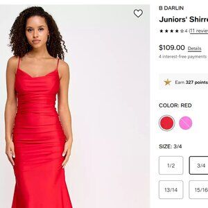 Juniors' Shirred Gown, Created for Macy's
